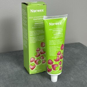 Norwex Kids Strawberry Toothpaste Fluoride Free Paraben Free Sealed 2.5 fl oz